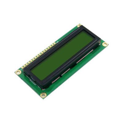 شاشة إلكترونية LCD 1602 إضاءة لون أصفر - 3.3 فولت 2x16 حرف