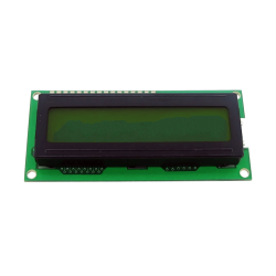 شاشة إلكترونية LCD 1602 إضاءة لون أصفر - 5 فولت 2x16 حرف - Thumbnail