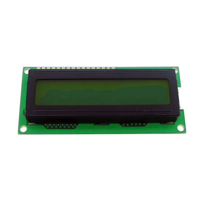 شاشة إلكترونية LCD 1602 إضاءة لون أصفر - 5 فولت 2x16 حرف