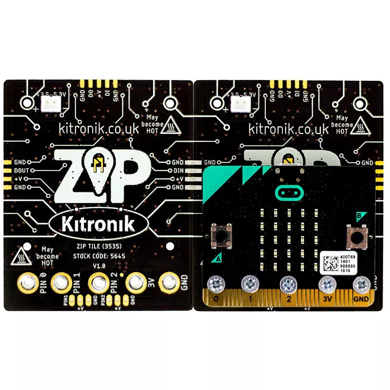 micro:bit Kare ZIP - RGB Modülü - 4