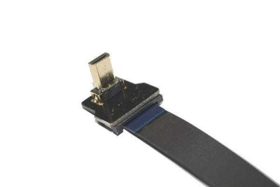 Micro HDMI Plug - Dik - Sol (L tipi - DIY HDMI Kablo ile Birlikte Kullanılabilir)
