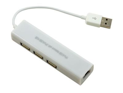 3 Port USB Hub + Ethernet Adaptör ( USB ) - 1
