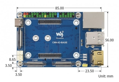 Mini Base Board For Compute Module 4 (B)