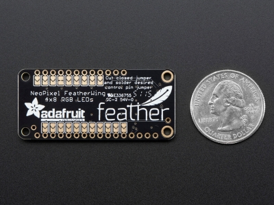 NeoPixel FeatherWing - 4x8 RGB LED Add-On - 5