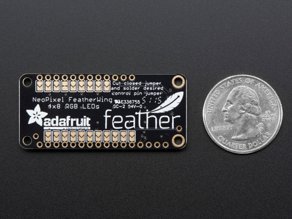 NeoPixel FeatherWing - 4x8 RGB LED Eklentisi - Thumbnail
