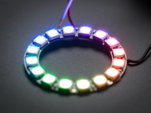 Adafruit - NeoPixel Ring - Entegre Sürücülü 16 x 5050 RGB LED