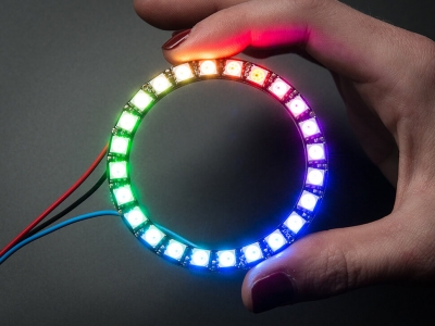 NeoPixel Ring - Integrated Driver 24 x 5050 RGB LED - 1