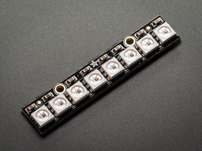 NeoPixel Stick 8x WS2812 5050 RGB LED with Built-In Driver Board - 2