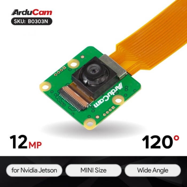 Arducam - Nvidia Jetson için Arducam 12.3MP 477M MINI Geniş Açı Kamera Modülü