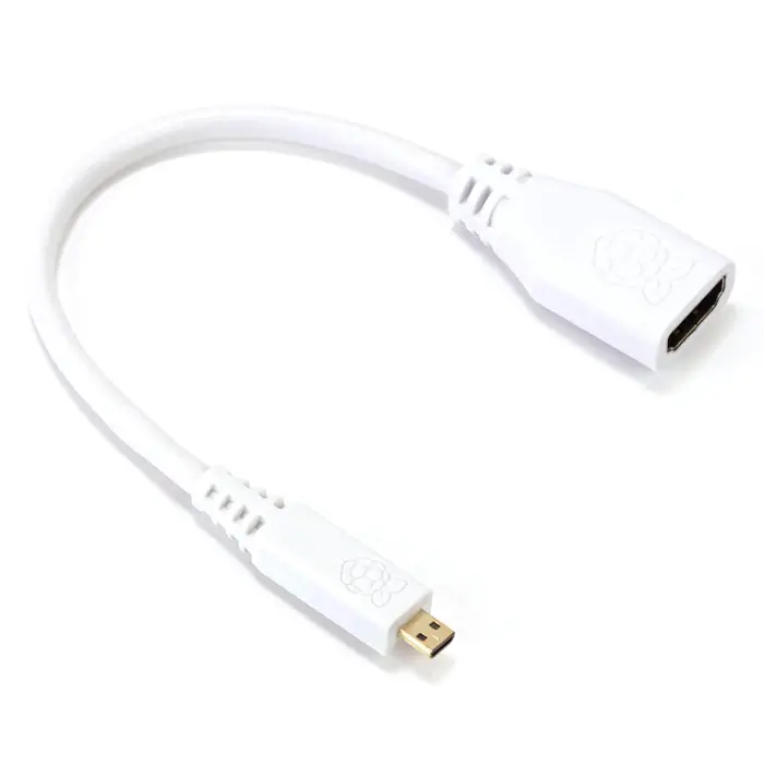 Official Raspberry Pi Micro HDMI to HDMI Adapter Cable - 1