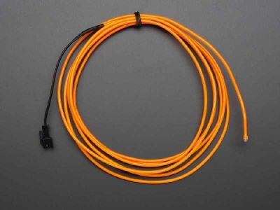 Orange 2.5m El Wire Strip LED - 2
