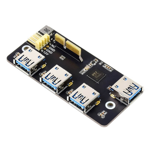 Waveshare - PCIe to USB 3.2 Gen1 Adapter for CM 4 IO Card