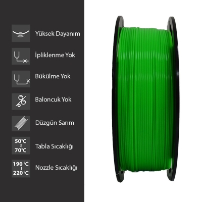 Samm Market PLA Pus Light Green Filament 1.75mm - 3