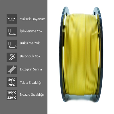 Samm Market PLA Plus Yellow Filament 1.75mm - 3