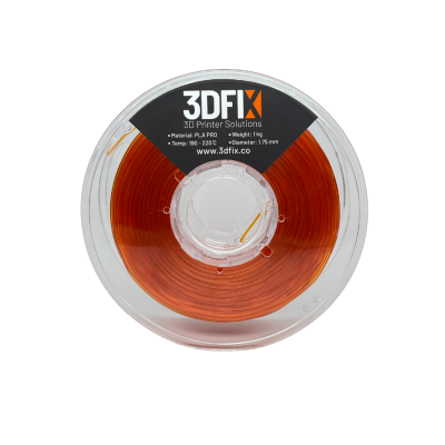 3DFIX Filament PLA PRO Şeffaf Turuncu 1KG 1,75mm - 1