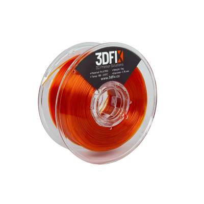 3DFIX Filament PLA PRO Şeffaf Turuncu 1KG 1,75mm - 3