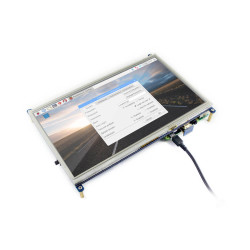 Raspberry Pi 10.1 inç 1024 x 600 HDMI Dokunmatik IPS LCD Ekran - Thumbnail