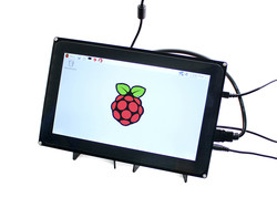 Waveshare - Raspberry Pi 10.1 inç 1024x600 HDMI Dokunmatik LCD(H) Ekran Koruma Kasalı