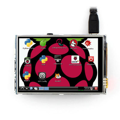 Raspberry Pi 3.5 inç 480 x 320 Dokunmatik LCD (A) Ekran - 3