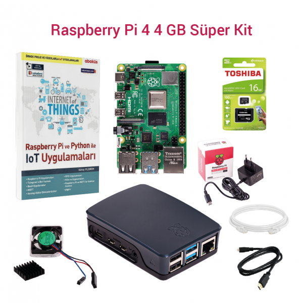 SAMM - Raspberry Pi 4 4GB Süper Kit