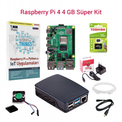 Raspberry Pi 4 4GB Süper Kit
