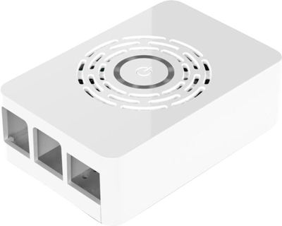 Raspberry Pi 4 Beyaz Kutu - Güç Düğmeli - 1