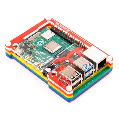 Raspberry Pi 4 Case - Coupe Rainbow (Pibow) - 2