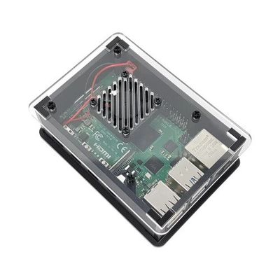 Raspberry Pi 4 Fan-Cooled Transparent Case