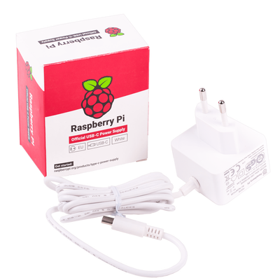 Raspberry Pi 4 Güç Adaptörü 5.1V 3A Beyaz (Lisanslı) - 1