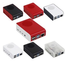 SAMM - Raspberry Pi 4 Led'li Fanlı Kutu Kırmızı-Beyaz