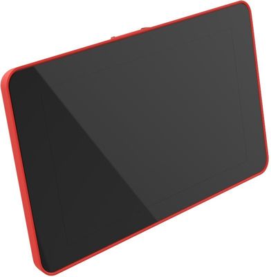 Raspberry Pi 4 Uyumlu Dokunmatik Ekran Kasası - Kırmızı - 2