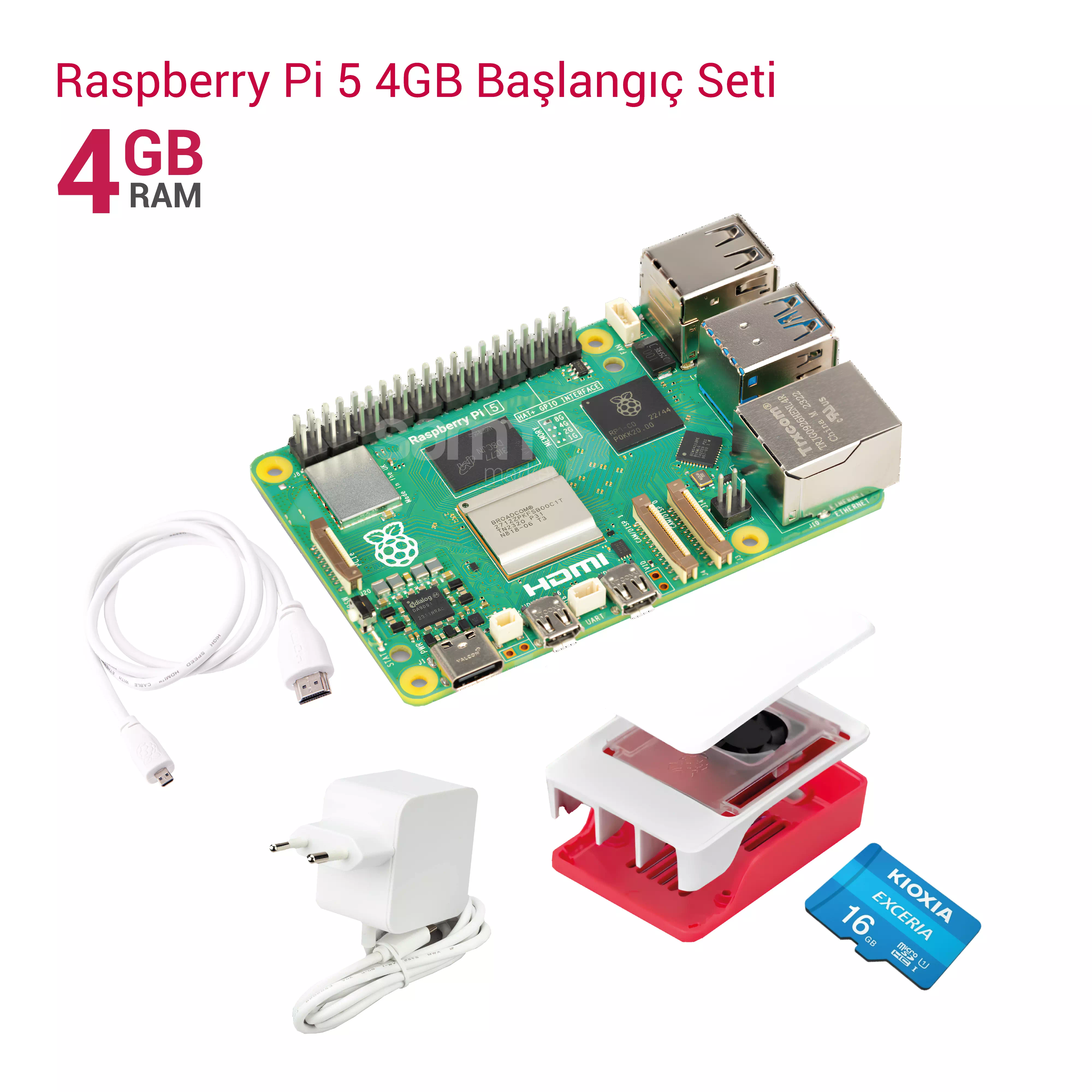 Raspberry Pi - Raspberry Pi 5 4GB Başlangıç Seti