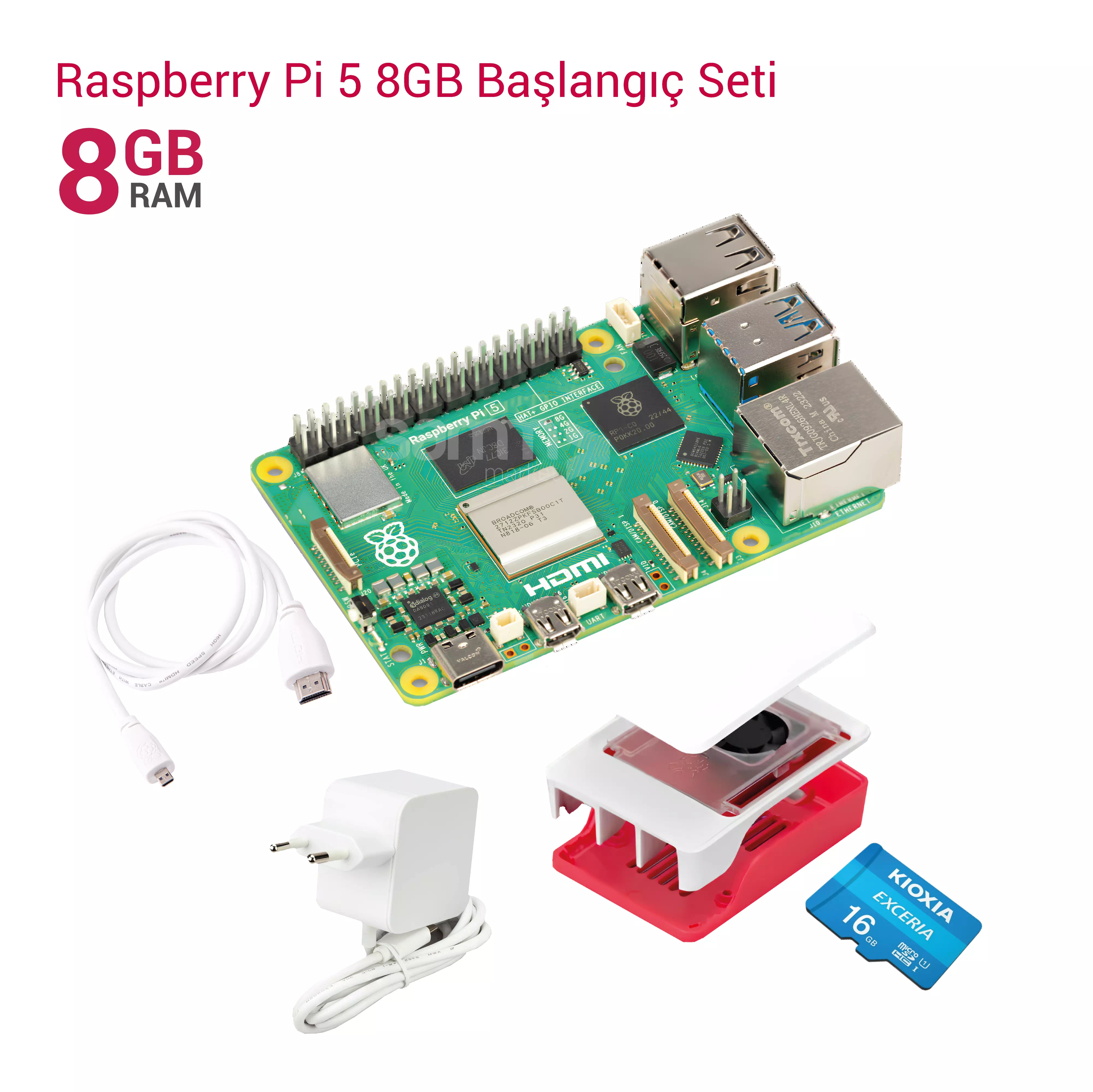 Raspberry Pi - Raspberry Pi 5 8GB Başlangıç Seti