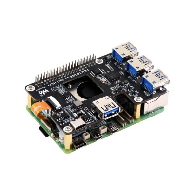 Raspberry Pi 5 için PCIe'den USB 3.2'ye Gen1 HAT - 5