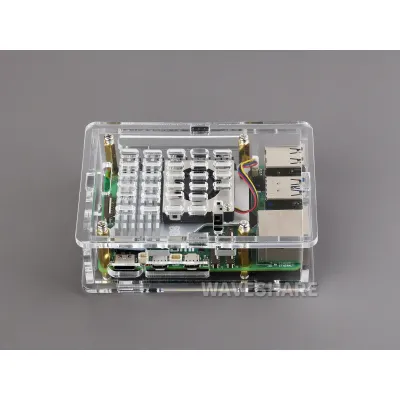 Raspberry Pi 5 Şeffaf Akrilik Kılıf - 2