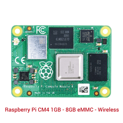 Raspberry Pi CM4 1GB - 8GB eMMC - Wireless - 1