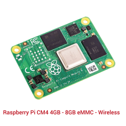 Raspberry Pi CM4 4GB - 8GB eMMC - Wireless - Thumbnail