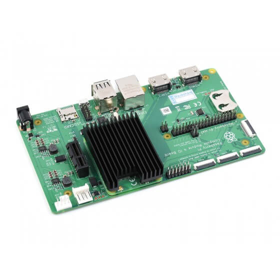 Raspberry Pi Compute Module 4 CM4 için Özel Alüminyum Soğutucu, Anten Yuvalı - Thumbnail