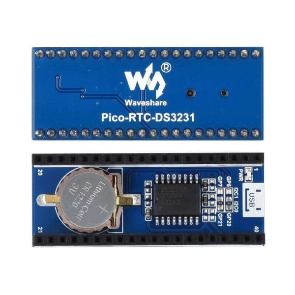 Raspberry Pi Pico için Hassas RTC Modülü (Yerleşik DS3231 Çip) - Thumbnail