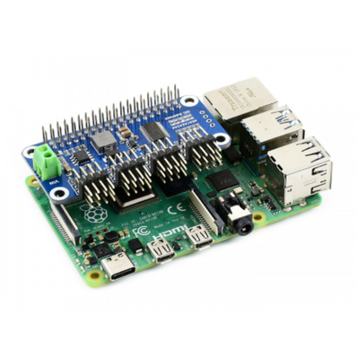 Raspberry Pi Servo Motor Driver HAT (B), 16 Channels, 12-bit, I2C - 1