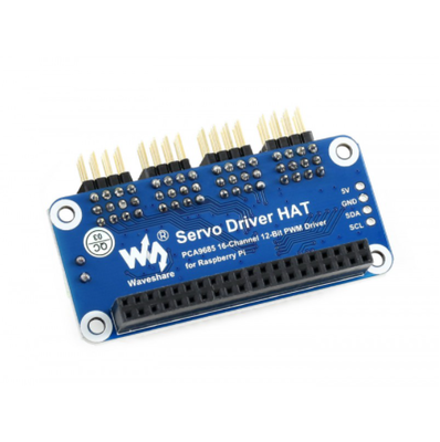 Raspberry Pi Servo Motor Driver HAT (B), 16 Channels, 12-bit, I2C - 3