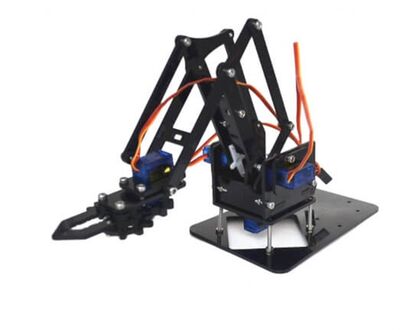 Robot Arm Acrylic Kit Compatible with SG90-MG90S - 2