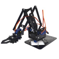 Robot Kol SG90-MG90S Uyumlu Akrilik Kit - Thumbnail