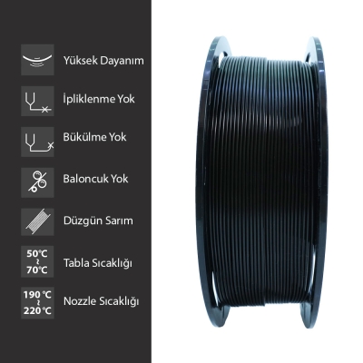 Samm Market PLA Plus Black Filament 1.75mm - 3