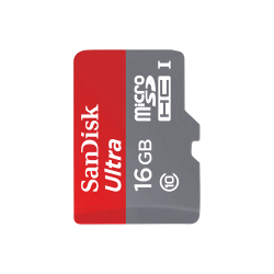 SanDisk - كرت ذاكرة MicroSD Sandisk 16GB Class 10 مع ادابتر