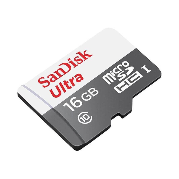 SanDisk - Sandisk Ultra microSDHC 80MB/s 16GB (Adaptörlü)