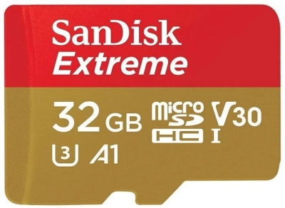 SDSQXAF-032G-GN6MN - SanDisk Extreme 32GB microSDHC 100/60MB/s A1 V30 UHS-I Memory Card - 2