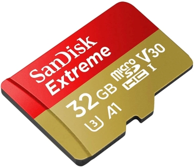 SDSQXAF-032G-GN6MN - SanDisk Extreme 32GB microSDHC 100/60MB/s A1 V30 UHS-I Memory Card - 3