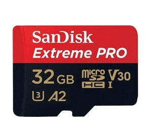 SDSQXAF-032G-GN6MN - SanDisk Extreme 32GB microSDHC 100/60MB/s A1 V30 UHS-I Memory Card - 1