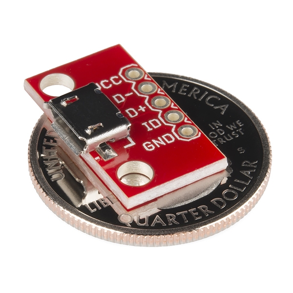 SparkFun MicroB USB Breakout